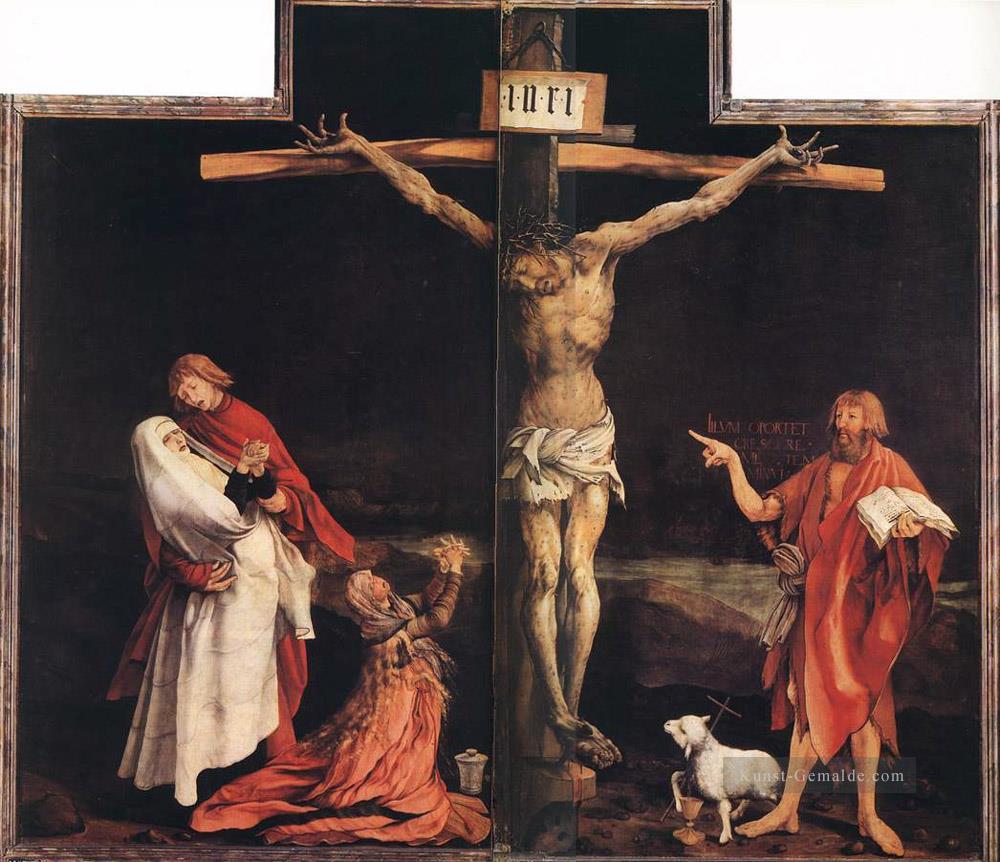 die Kreuzigung Renaissance Matthias Grunewald Ölgemälde